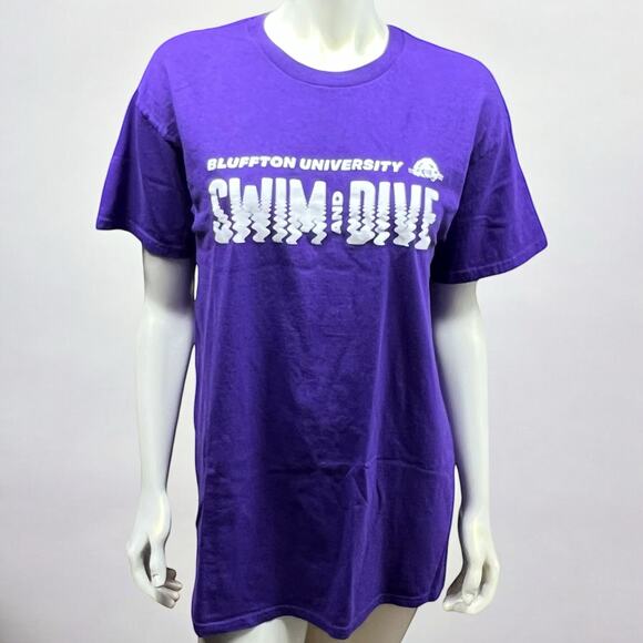 Bluffton University Swim and Dive T-Shirt 2023-2024 Purple Size Large - Picture 1 of 12